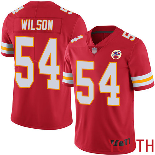 Youth Kansas City Chiefs #54 Wilson Damien Red Team Color Vapor Untouchable Limited Player Nike NFL Jersey